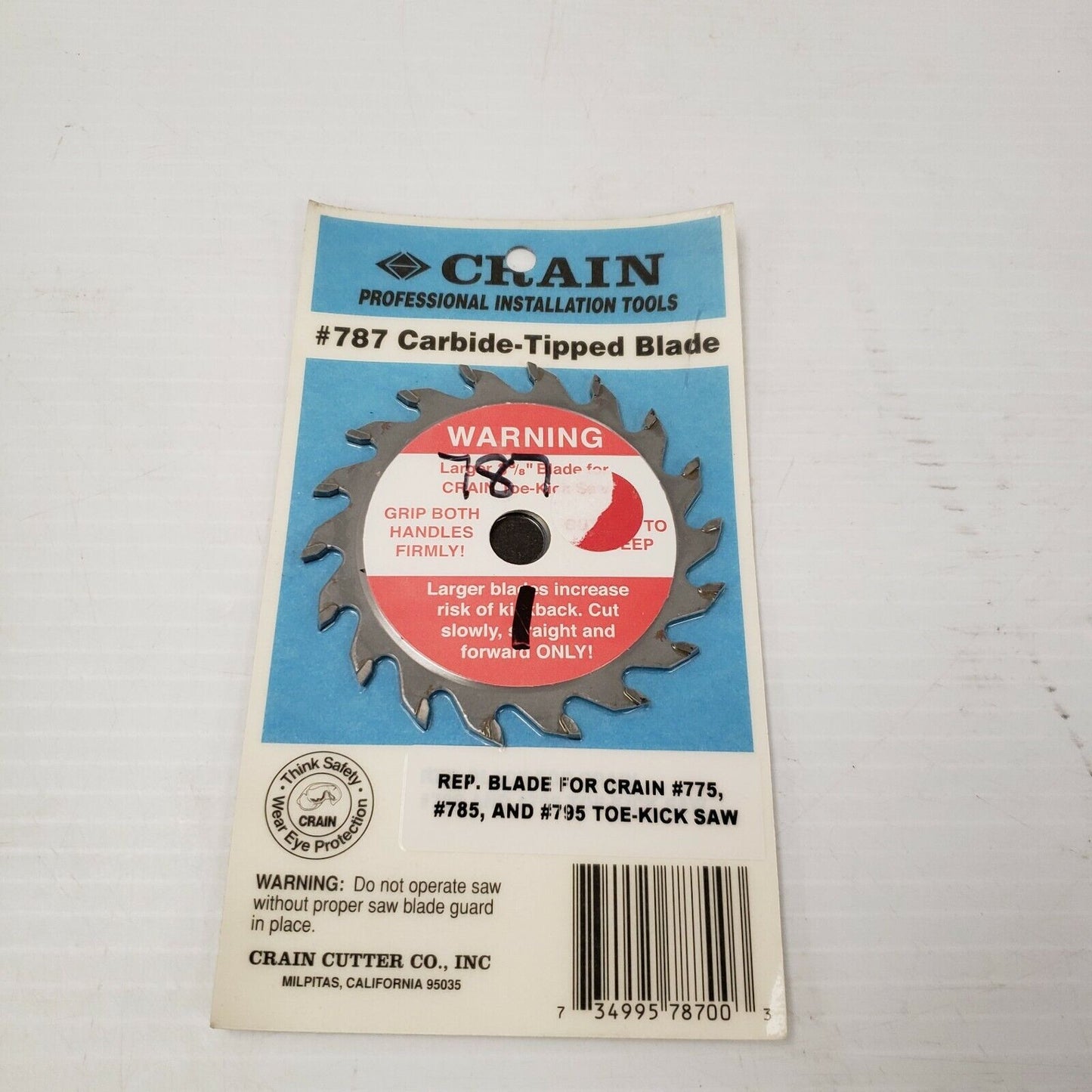 (I-28739) Lame de coup de pied Crain de 3 3/8"