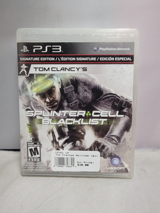 (LUP) Tom Clancy's Splinter Cell : Liste noire (Sony PlayStation 3) CIB complet