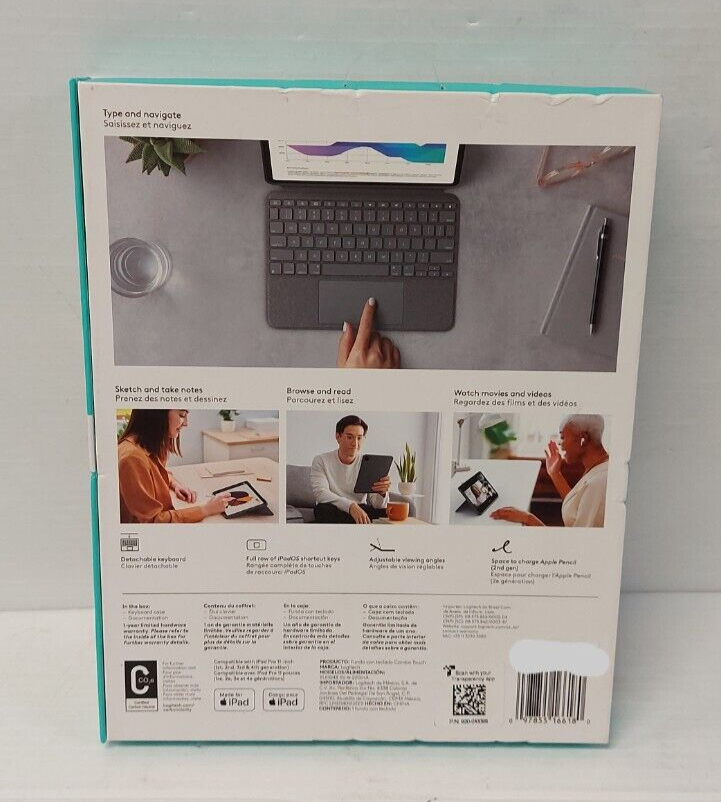 (N81357-2) Logitech YU0048 Tablet Case with Keyboard & Track Pad