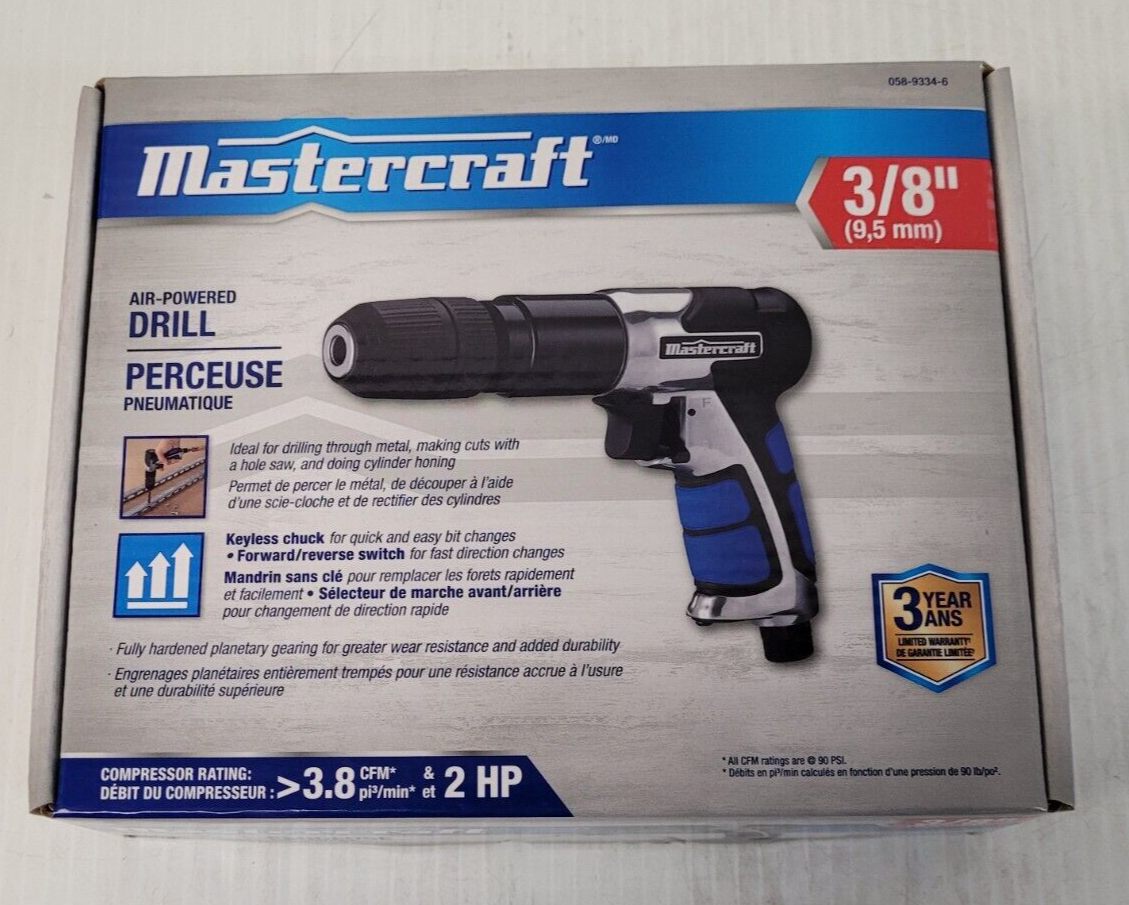 (N79032-1) Mastercraft 058-9334-6 Air Powered Drill