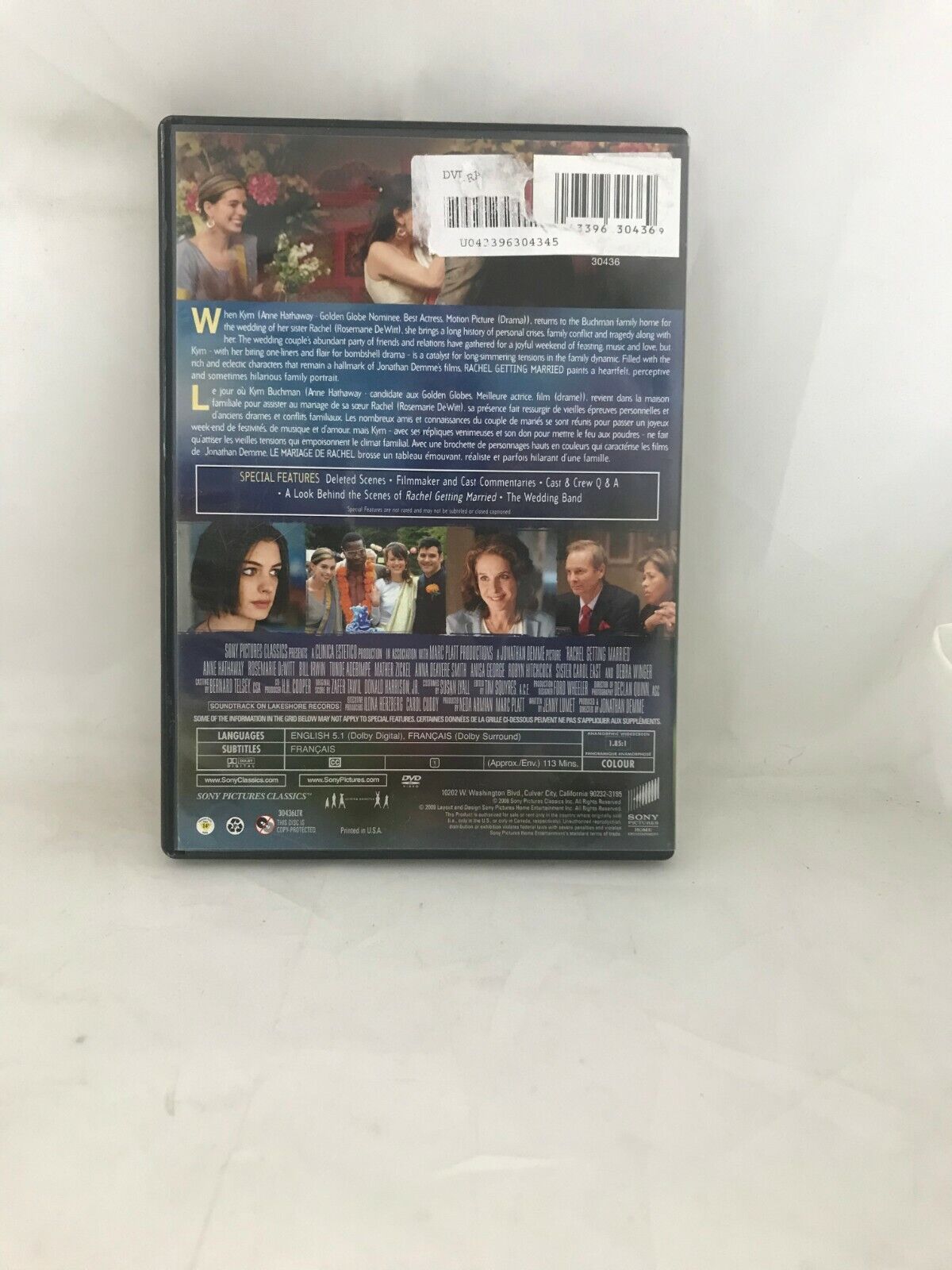 (LUP) Rachel Getting Married DVD