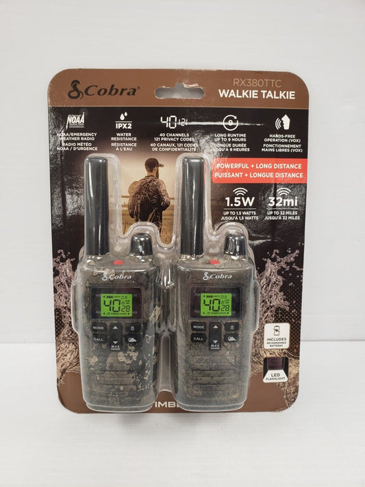 (48890-2) Cobra RX380TTC 2-Way Radio