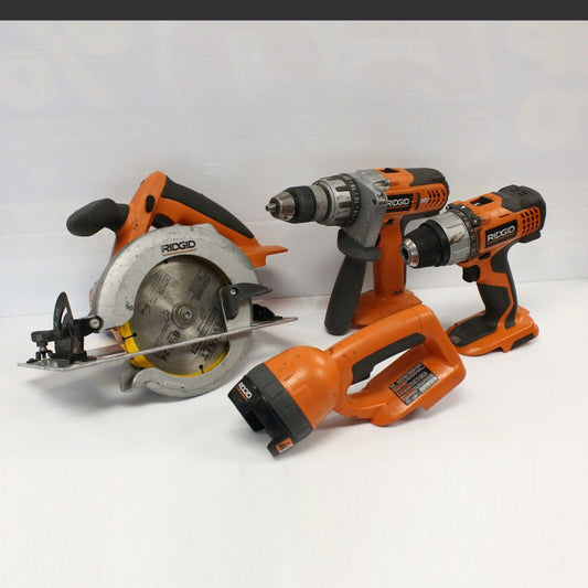 (N15414-1) Ridgid 4pc 18V Cordless Set