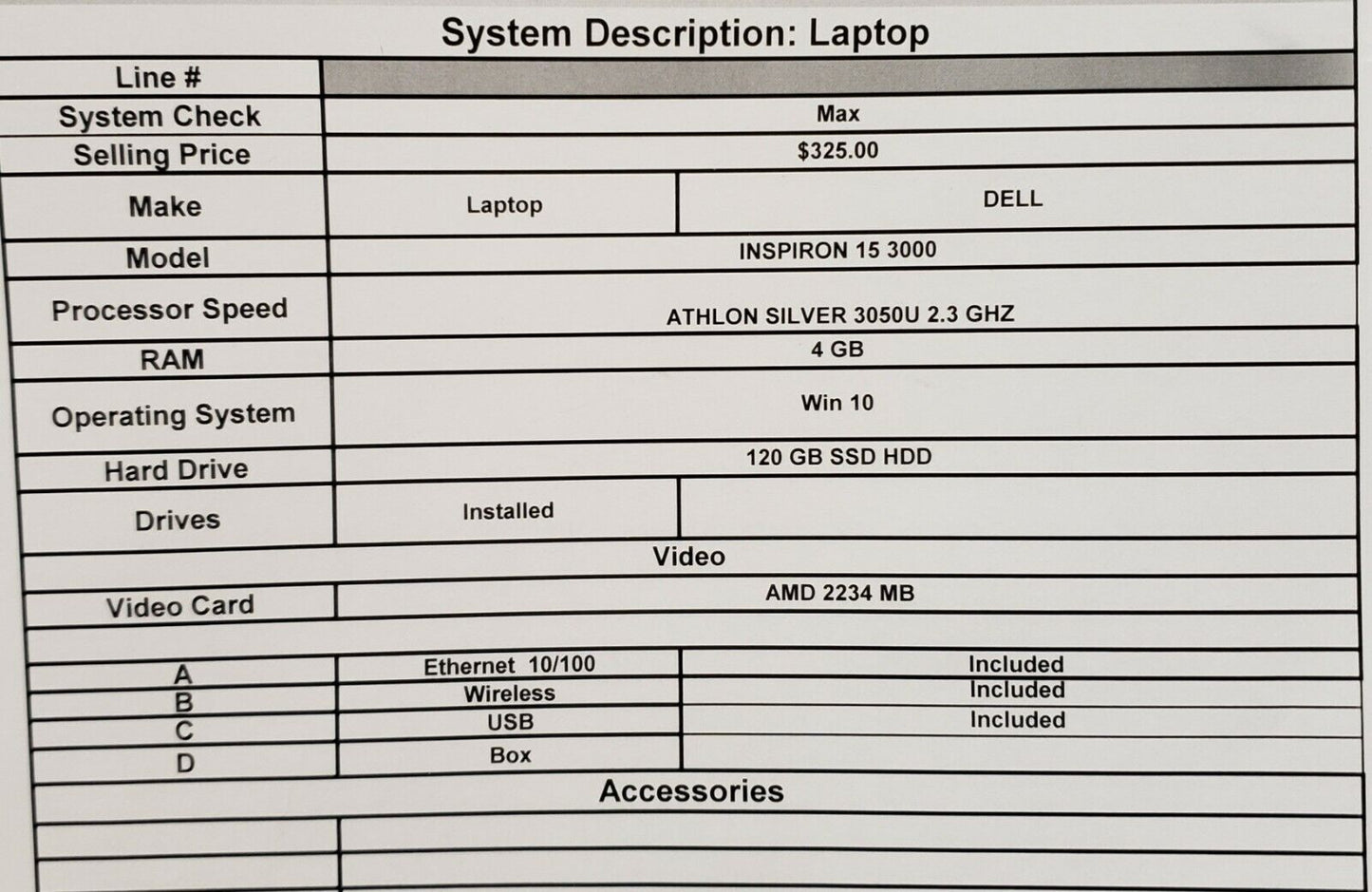 (18310-1) Ordinateur portable Dell P90F