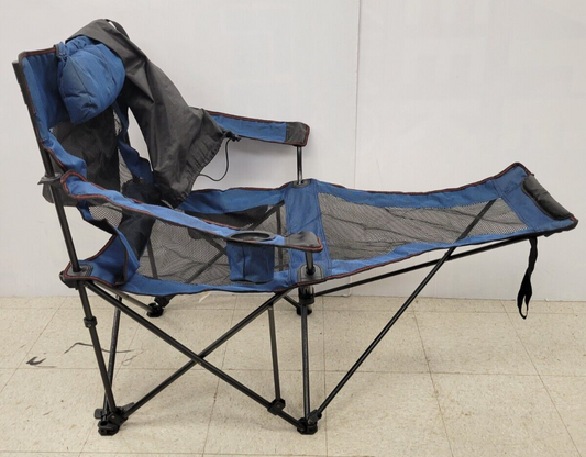 (43624-1) Chaise de camping sans nom avec repose-pieds