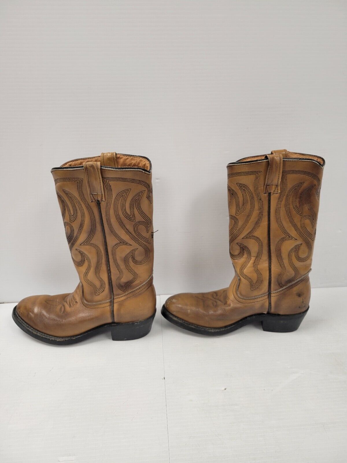 (I-9763) No Name Men's Brown Leather Boots