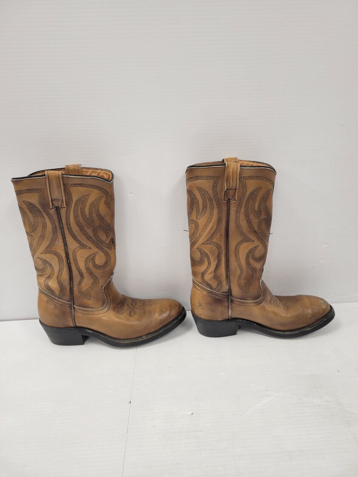 (I-9763) No Name Men's Brown Leather Boots