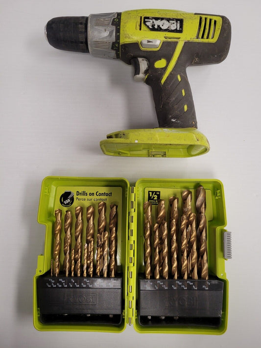 (NI-15116) Ryobi P270G Drill & Drill Bit Set