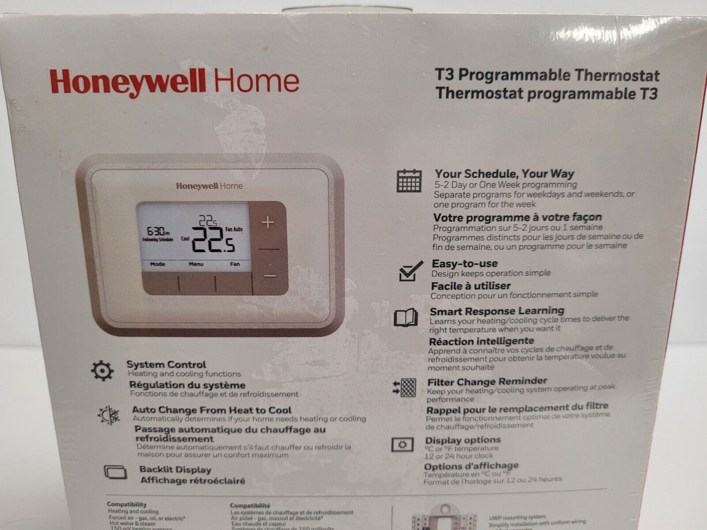 (N16082-1) Thermostat programmable Honeywell Home T3 *BNIB*