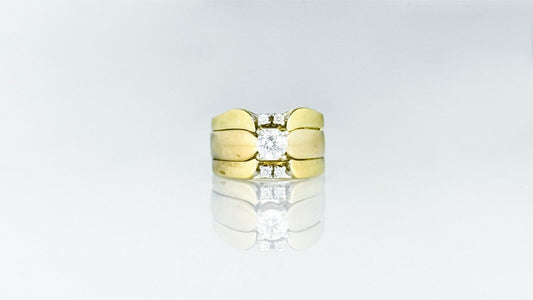 (I-5221-435A) ensemble de 3, ensemble de bagues en diamant multistone en or duo 14 carats et 18 carats * SOUDU *