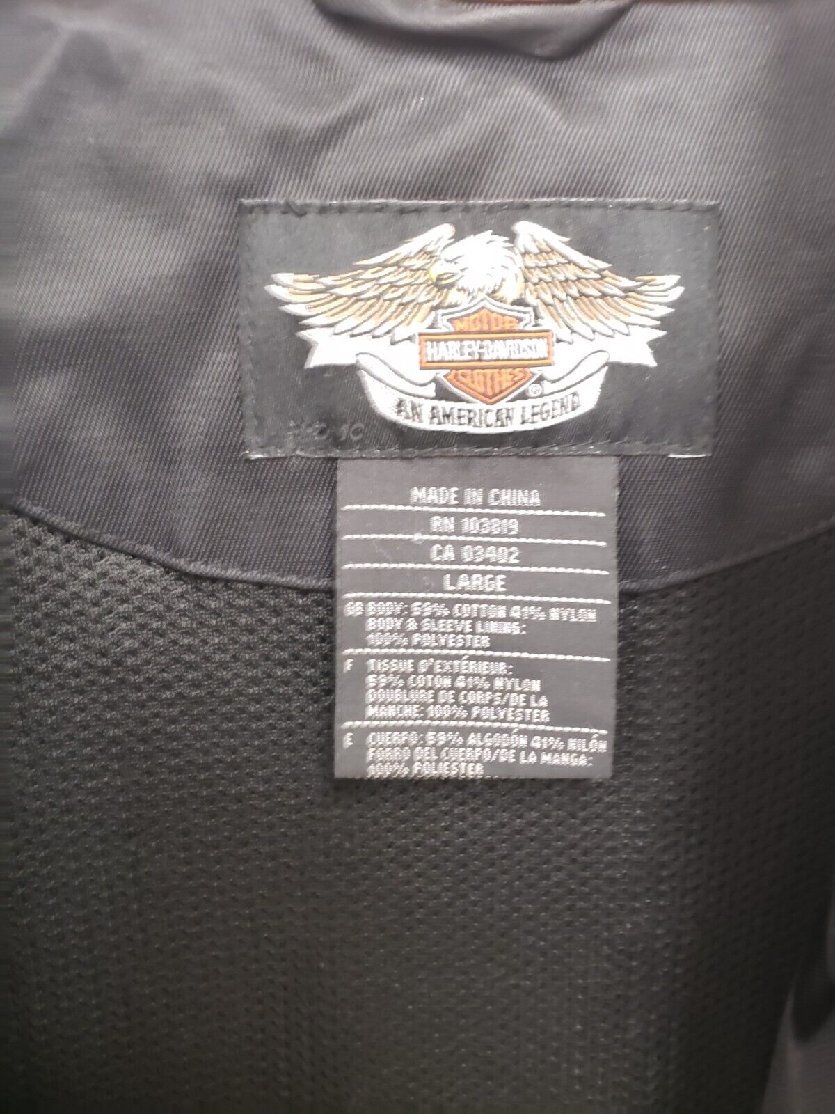 (50701-1) Veste Harley Davidson GM13539 - Taille Large