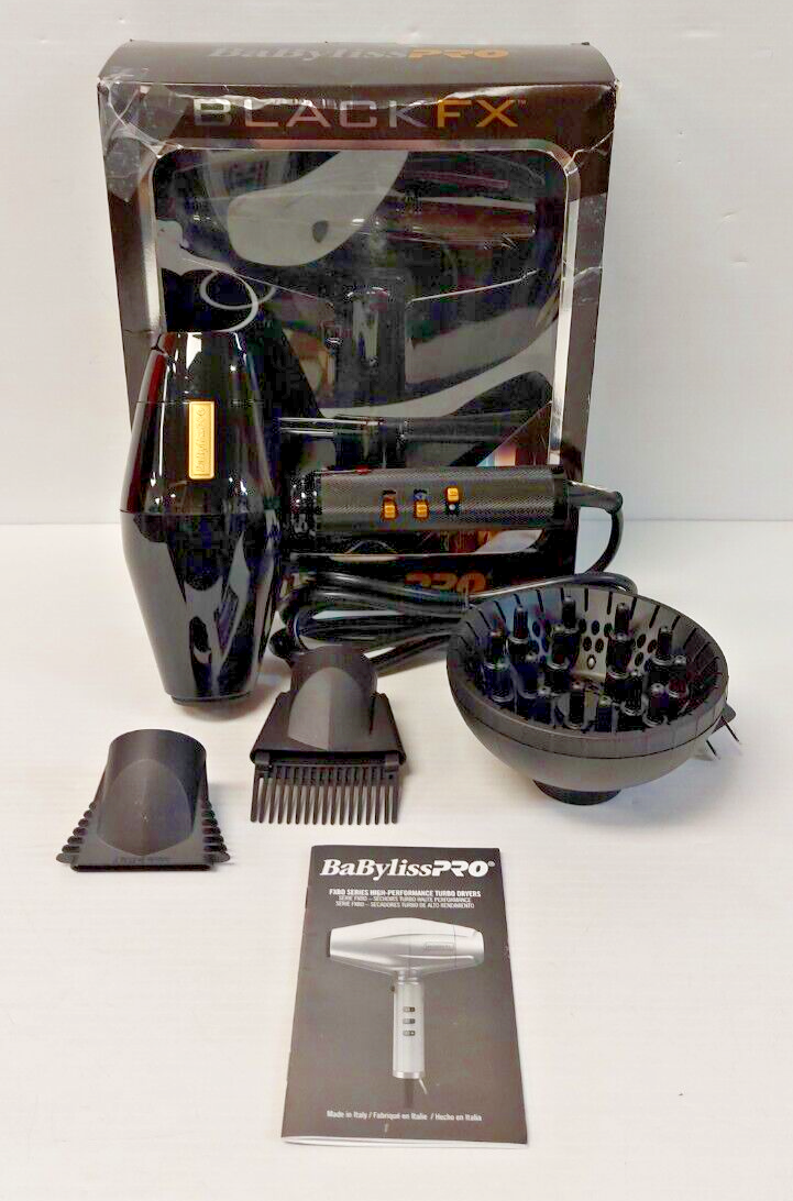 (N81642-3) Babyliss Pro BlackFX Hairdryer In Box