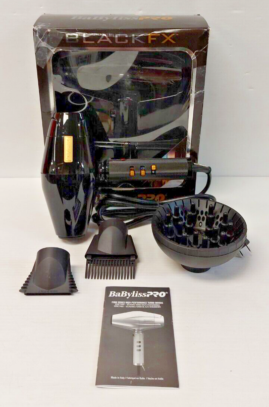 (N81642-3) Babyliss Pro BlackFX Hairdryer In Box
