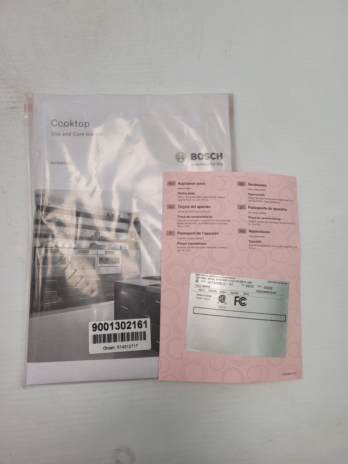 (I-34198) Plaque de cuisson à induction Bosch NIT5068UC