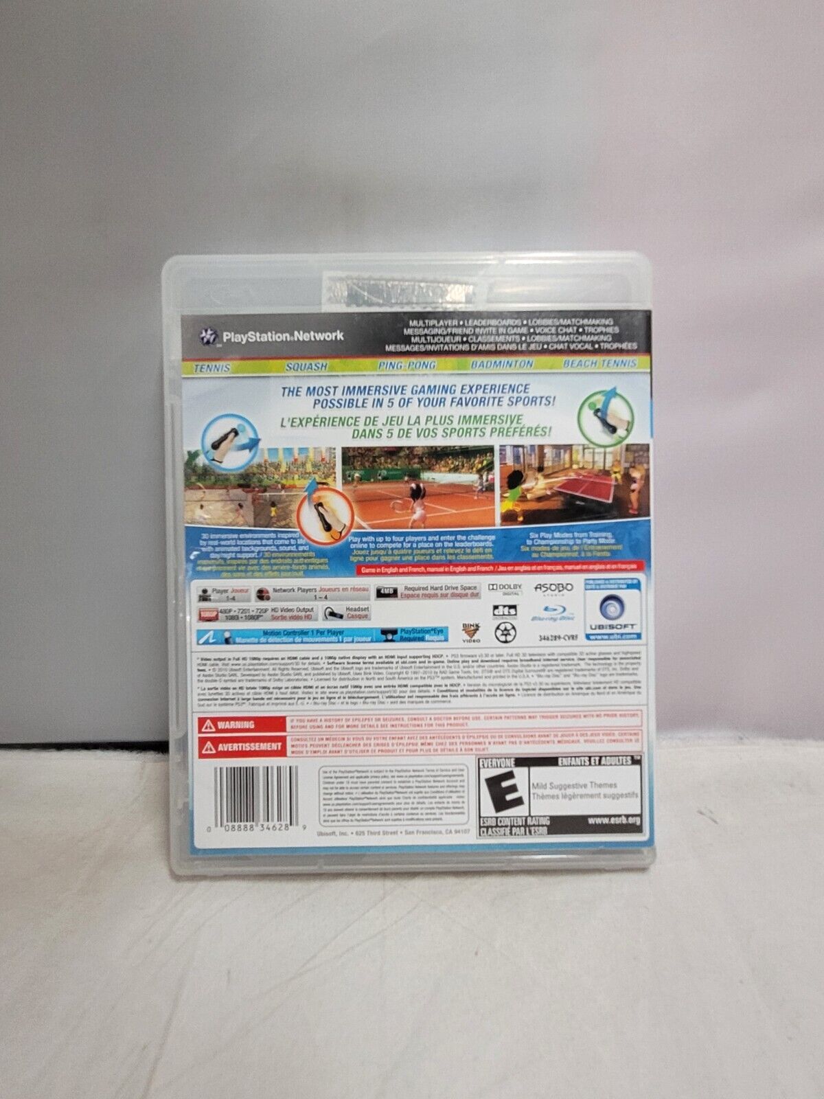 (LUP) Sports de raquette (Motion) - Sony PlayStation 3