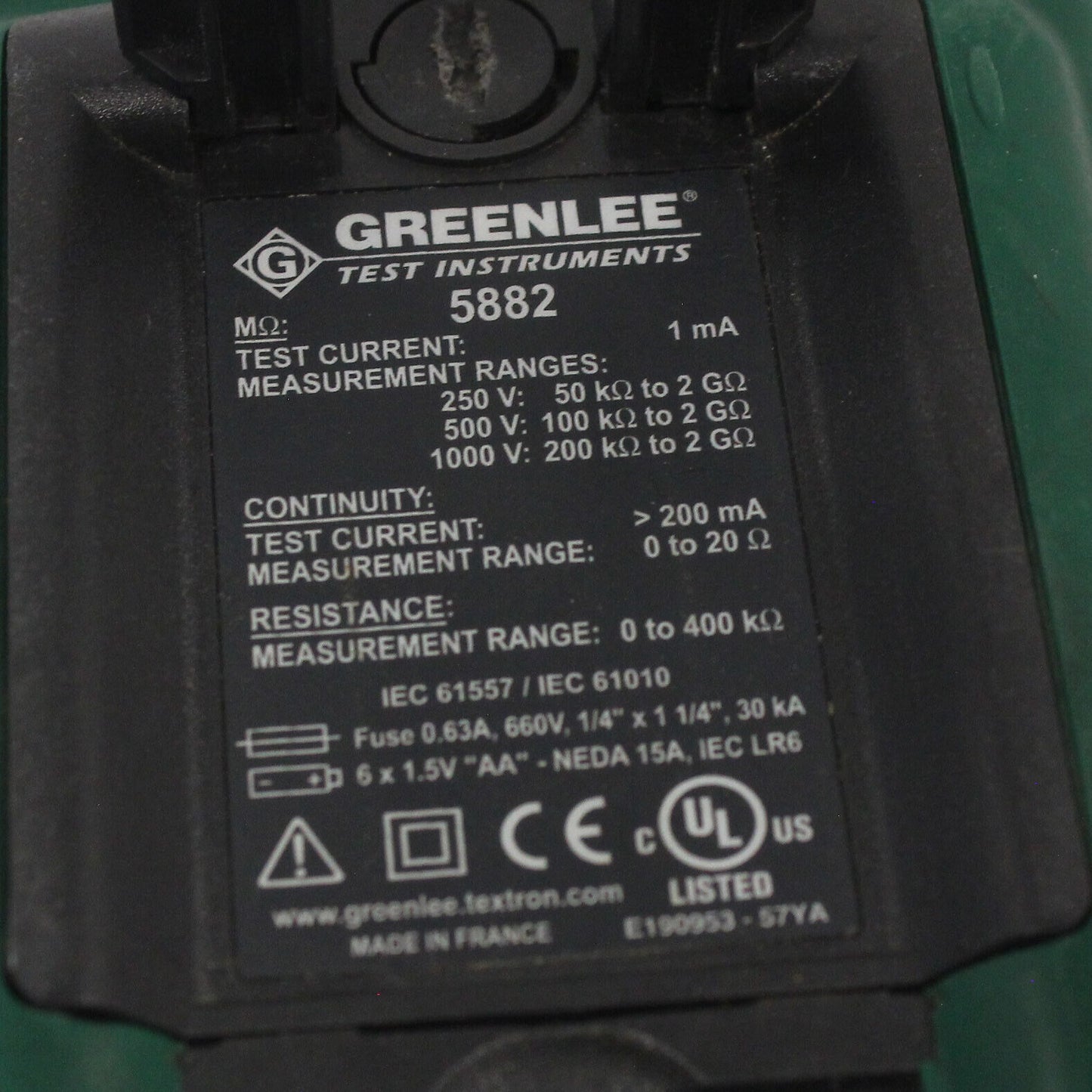 (NI-10126) Greenlee Multimeter