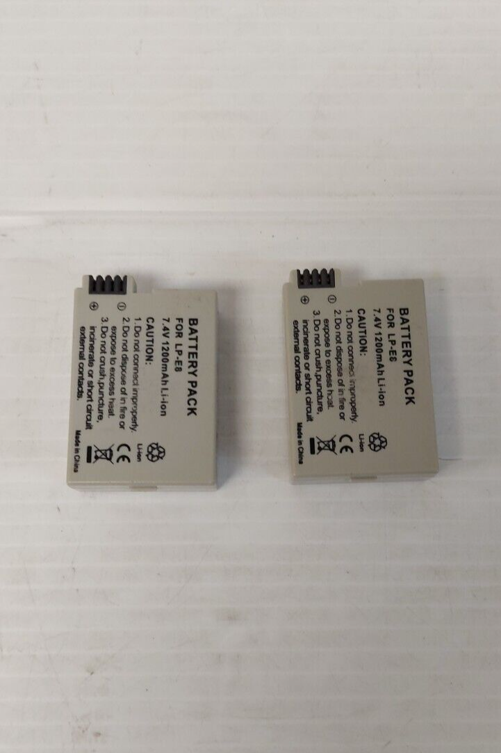 (N81181-2) Unbranded Battery 2 Pack for Canon Camera