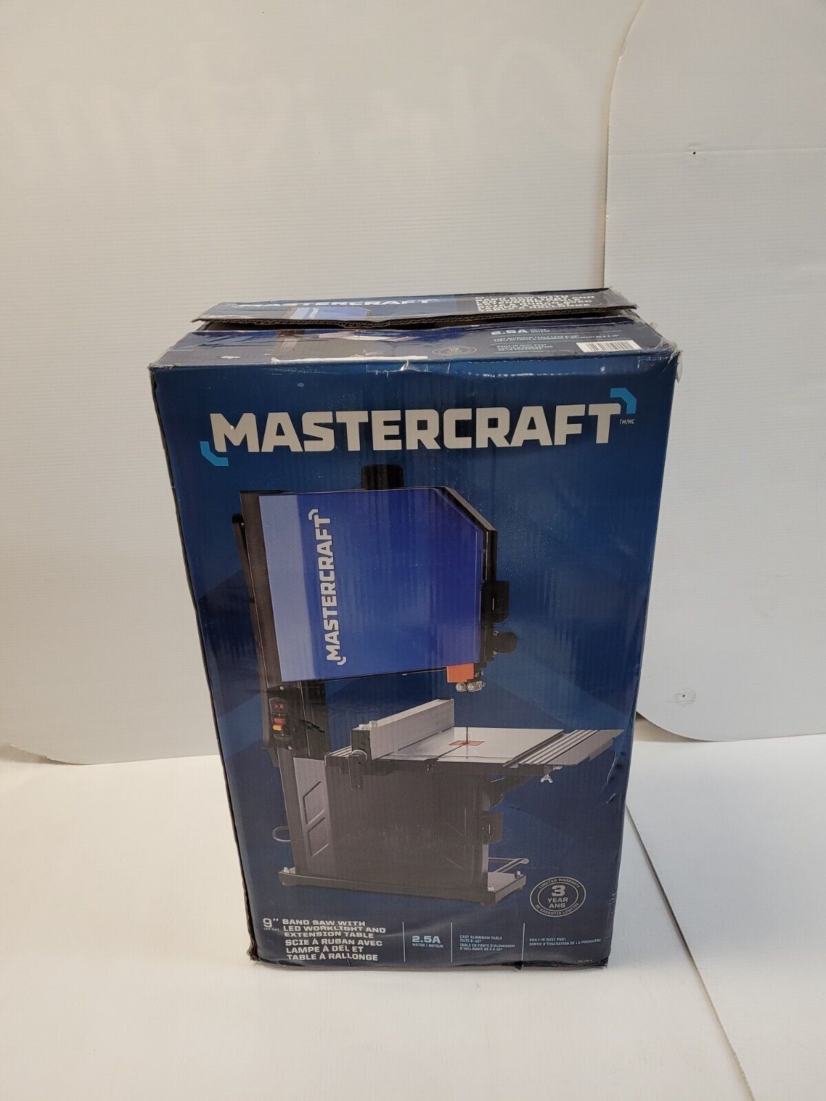 (N79085-1) Mastercraft 0558-6794-4 Bandsaw (pls take pic of saw out of box)