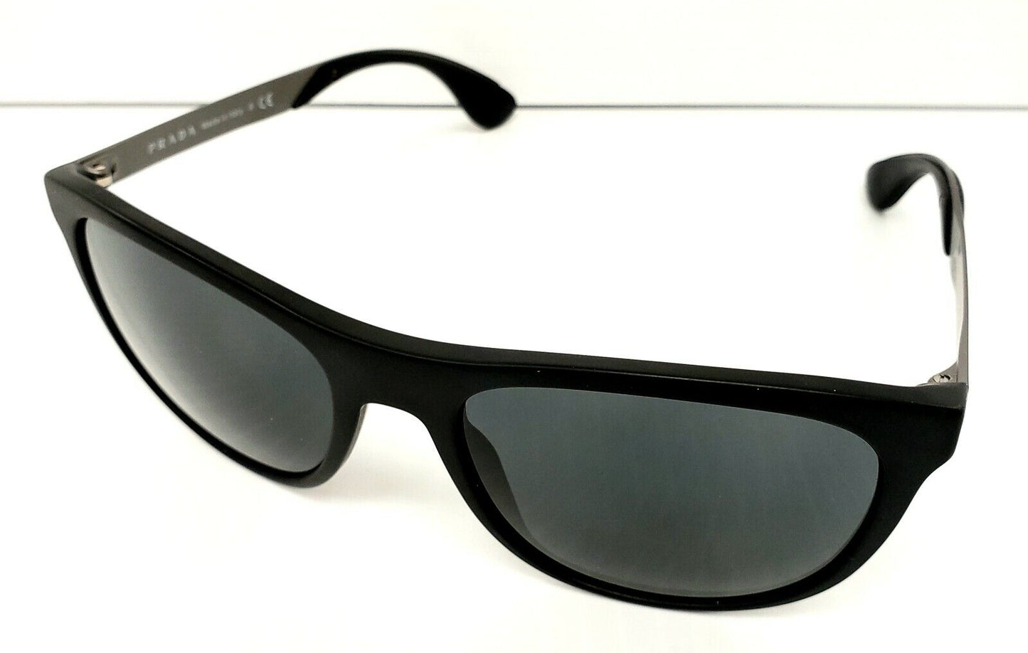 (I-6348) Prada Grey and Black Sunglasses