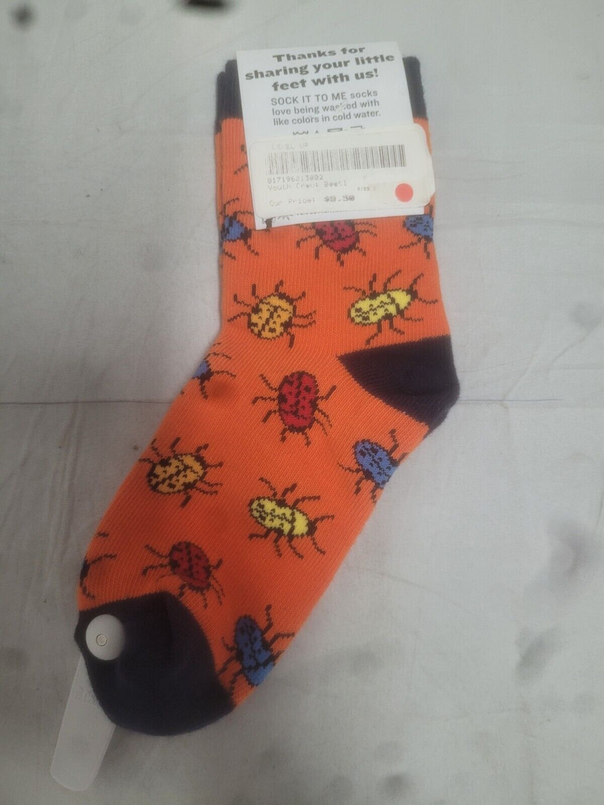 Youth crew beetle socks