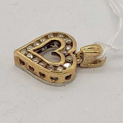 (N80457-1) Ladies 10K Yellow Gold Heart Pendent