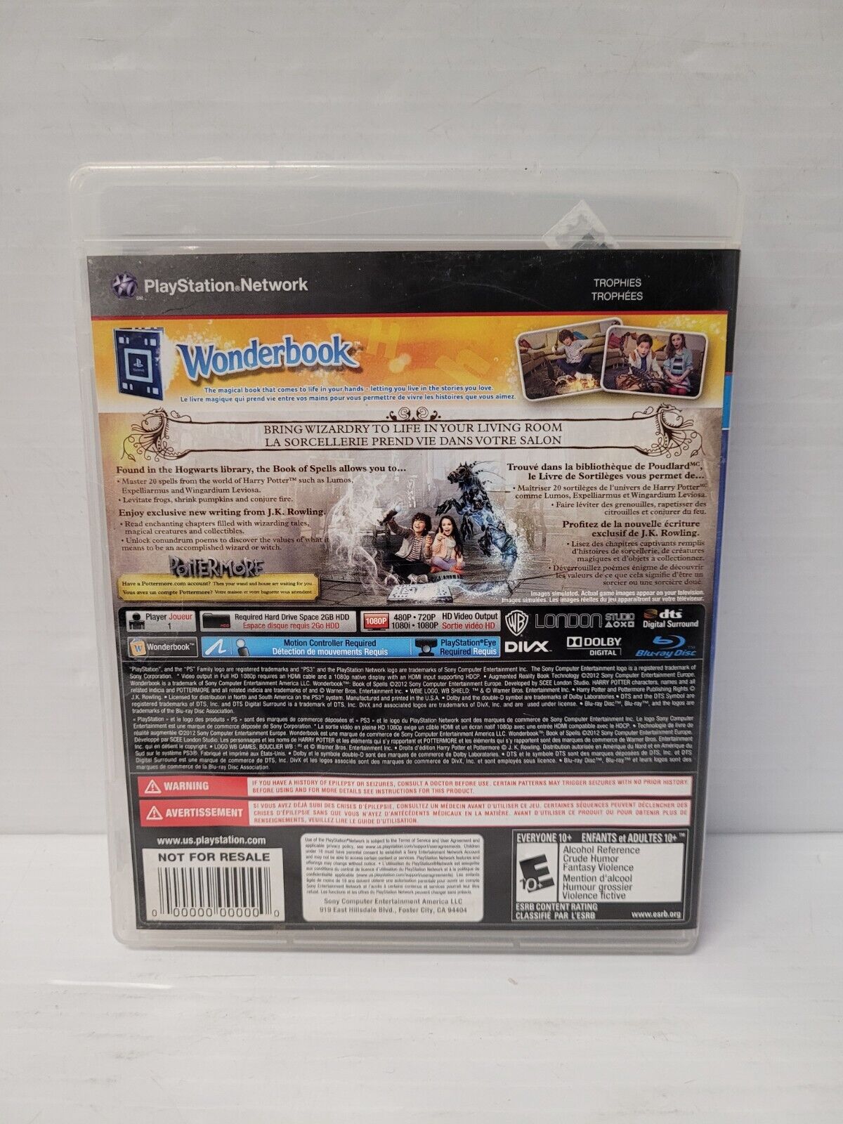 (N79385-3) PS3 Book of Spells Game W/ Wonderbook