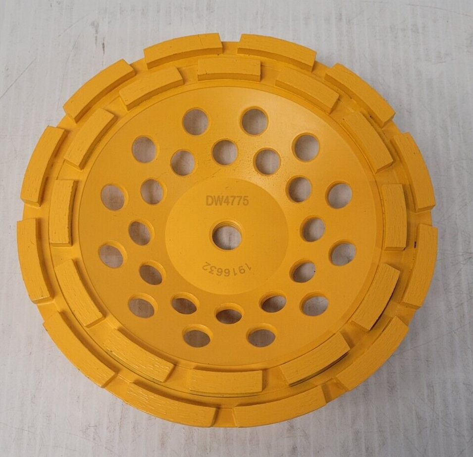 (N78704-5) DeWalt DW4775 7" Double Row Diamond Cup Grinding Wheel