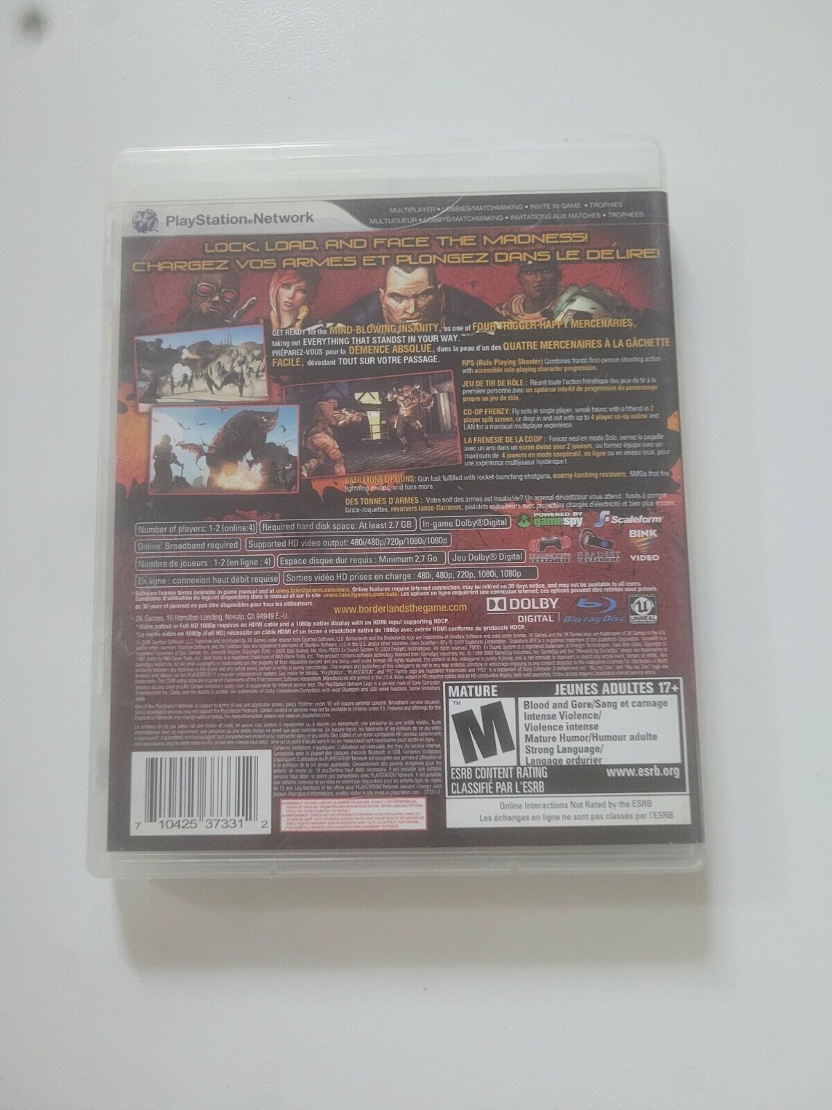 (LUP)Borderlands (Sony PlayStation 3, 2009)