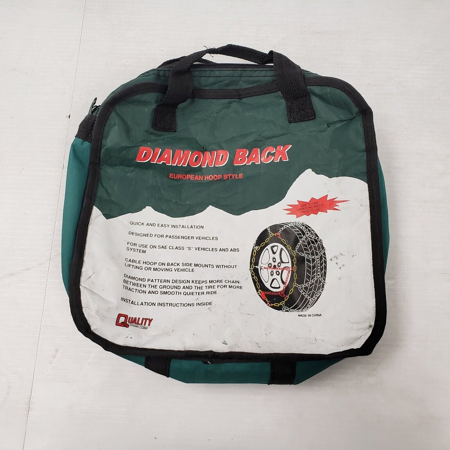 (51518-2) Chaînes à pneu à dos en diamant