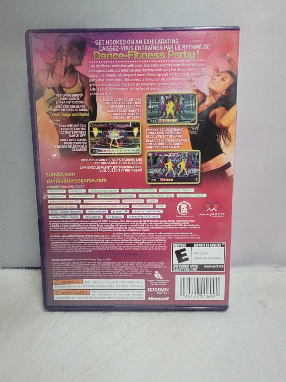 (LUP)Zumba Fitness (Microsoft Xbox 360, 2010)