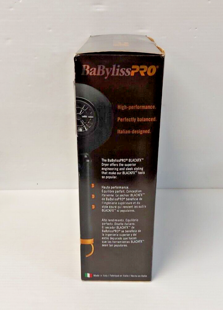 (N81642-3) Babyliss Pro BlackFX Hairdryer In Box